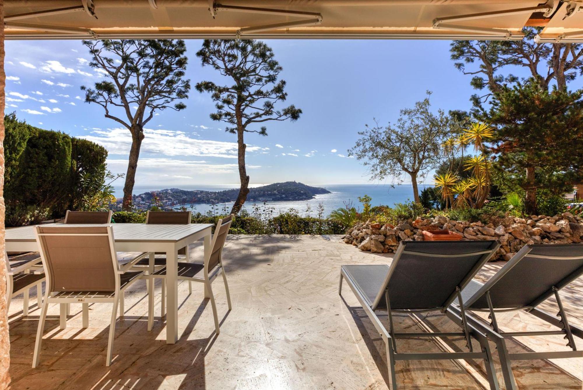 Ferienwohnung Giant Terrace On A Stunning View Villefranche-sur-Mer Exterior foto